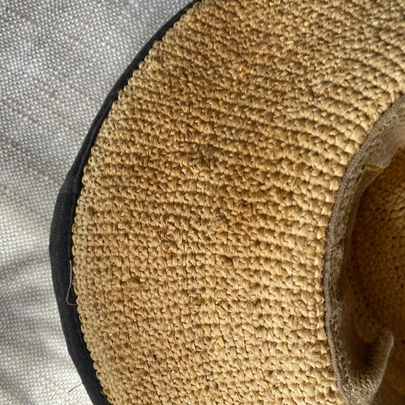 Scala Collezione Vintage Raffia Straw Sun Beach Vacation Resort Hat - Picture 5 of 16